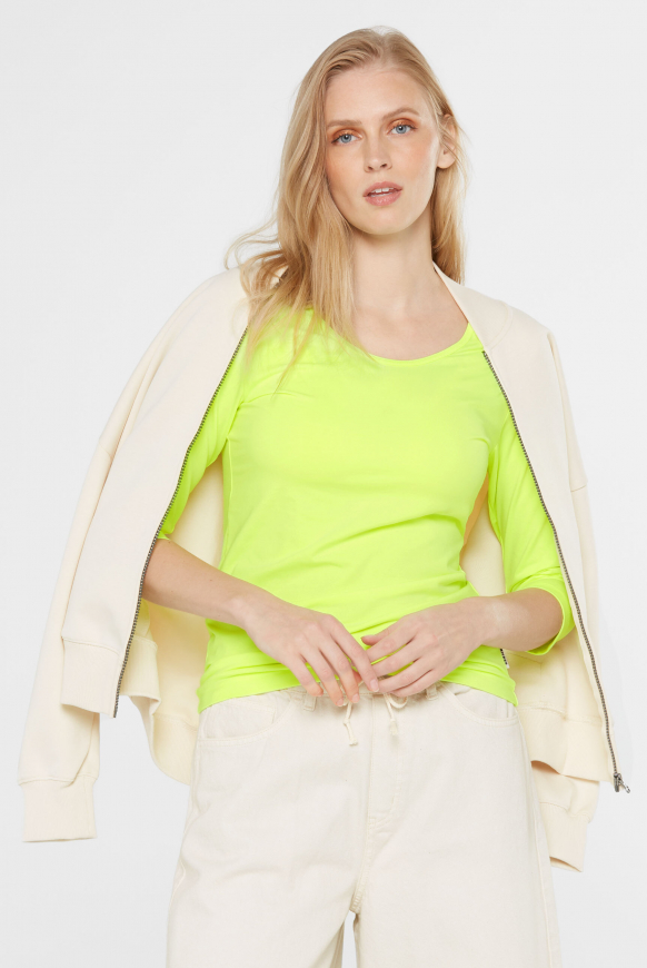 Basic Shirt mit 3/4-Arm new lime