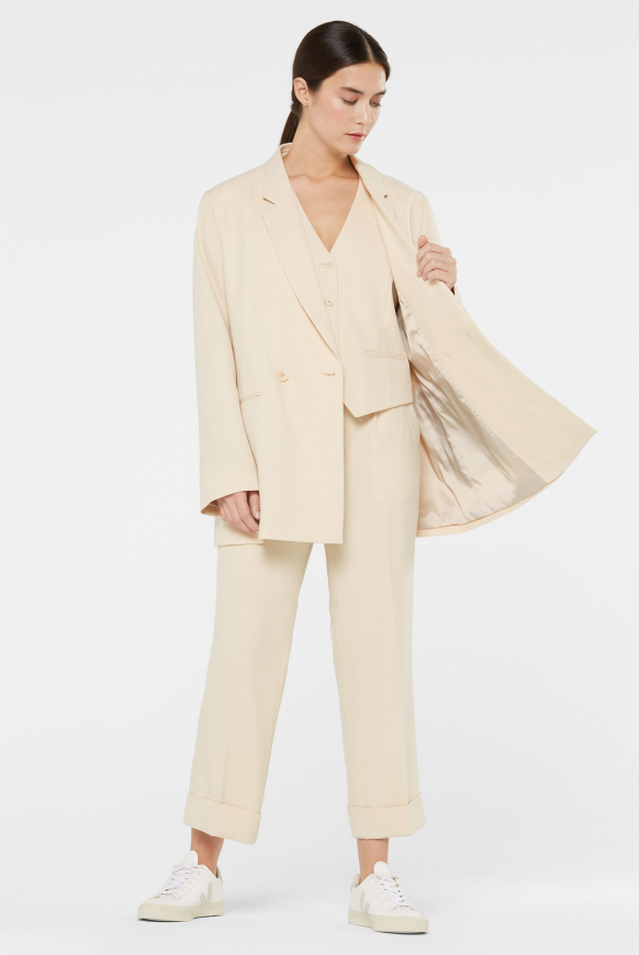 Blazer mit Oversized Silhouette raw cotton