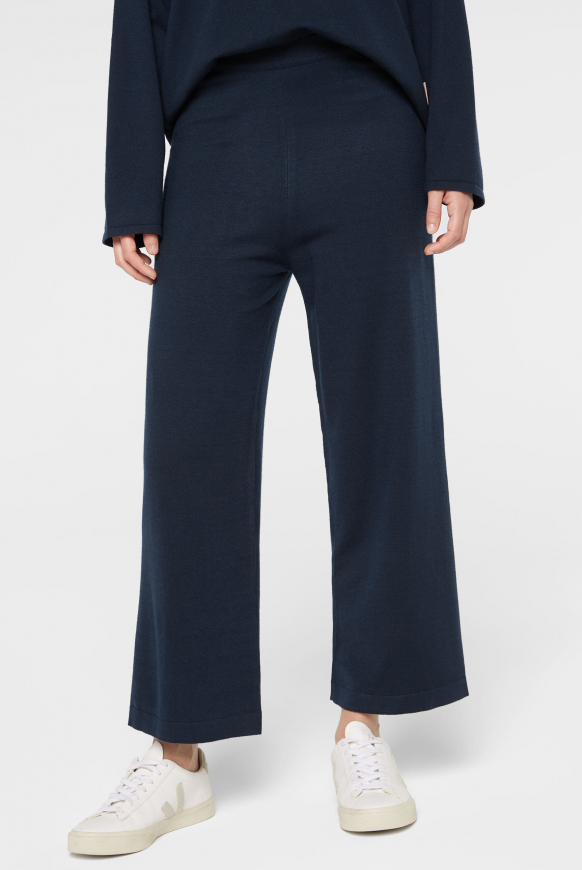 Culotte aus Feinstrick blue navy