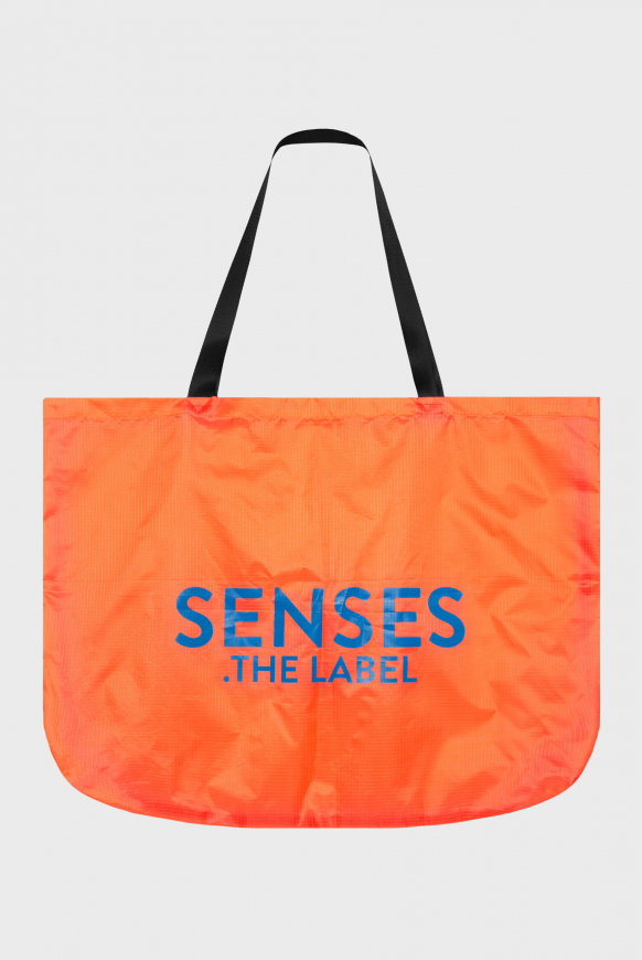 Leichte Tote Bag mit Logo Print orange