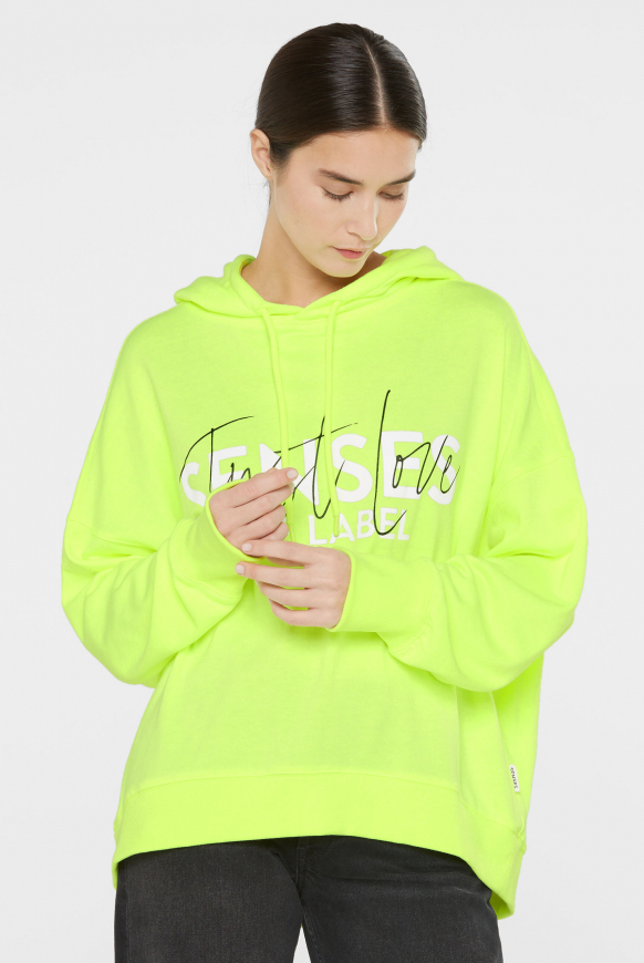 Oversized Hoodie mit Logo Artwork new lime