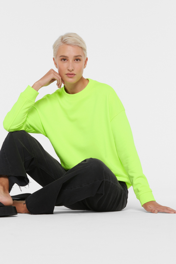 Sweatshirt mit Rücken-Artwork new lime