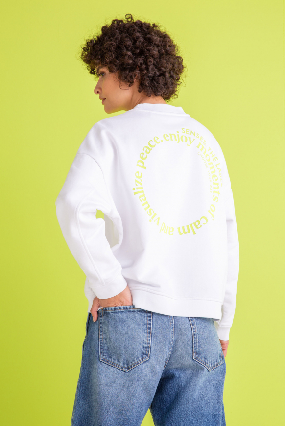 Sweatshirt mit Rücken-Artwork opticwhite