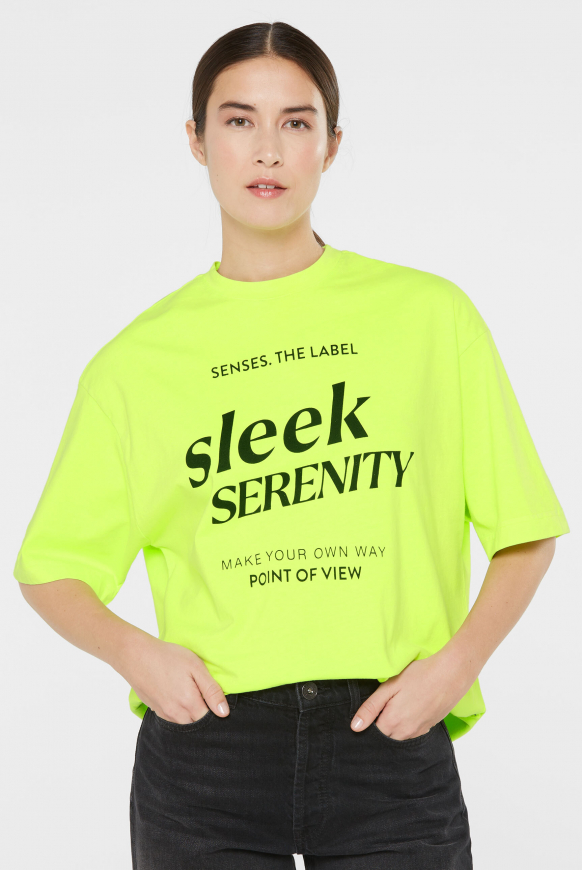 T-Shirt Oversized mit Artwork new lime