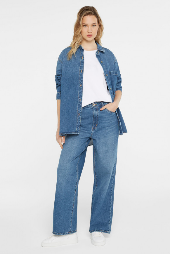 Jeans NE:LA High Waist Wide Leg mid blue