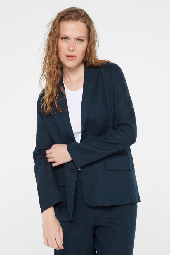 Leichter Blazer aus Leinen summer navy