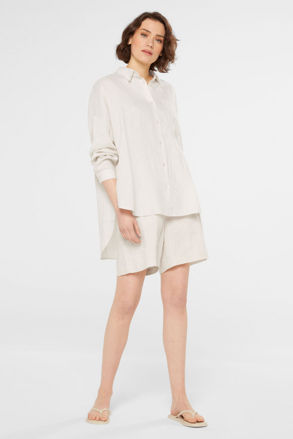 Oversized Leinenbluse summer sand