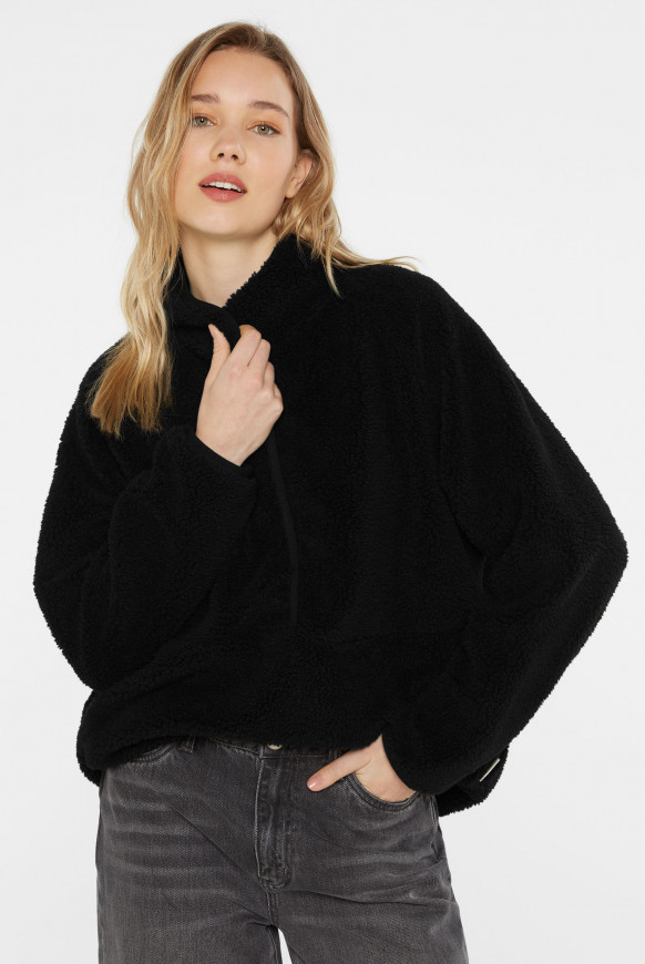 Sweatshirt im Sherpa-Look black