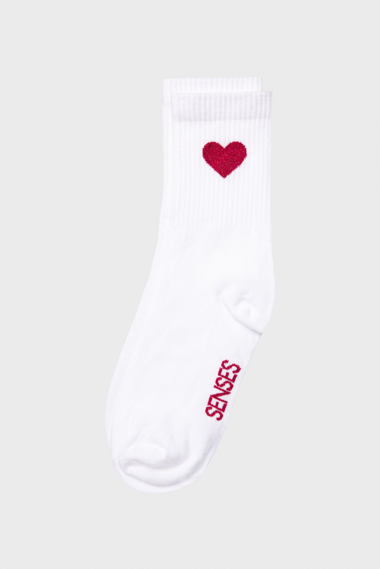 Zoom: Damensocken mit Glitzer-Herz