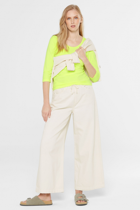 Basic Shirt mit 3/4-Arm new lime