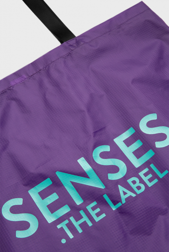 Leichte Tote Bag mit Logo Print purple