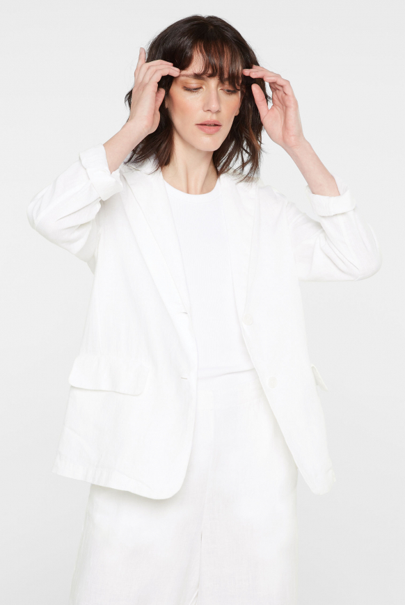 Leichter Blazer aus Leinen opticwhite