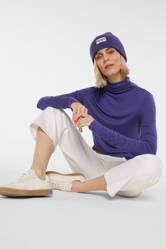 Longsleeve mit Turtleneck purple