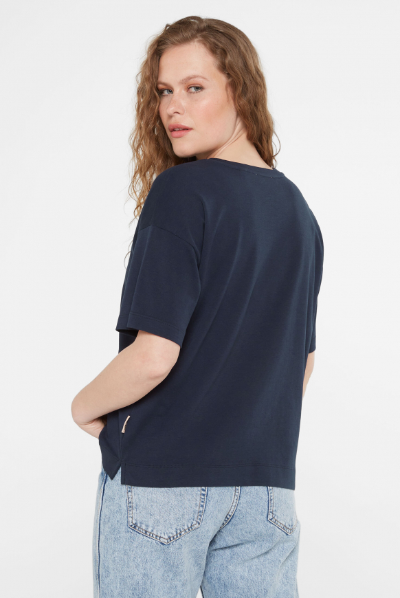 Oversized Boxy-T-Shirt mit Print summer navy