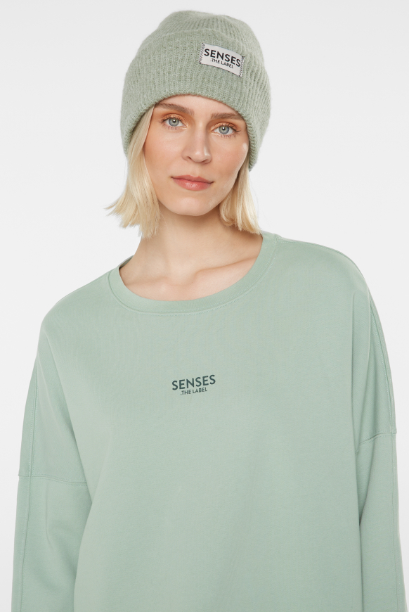 Sweatshirt Oversized mit Logo Print frosted lake