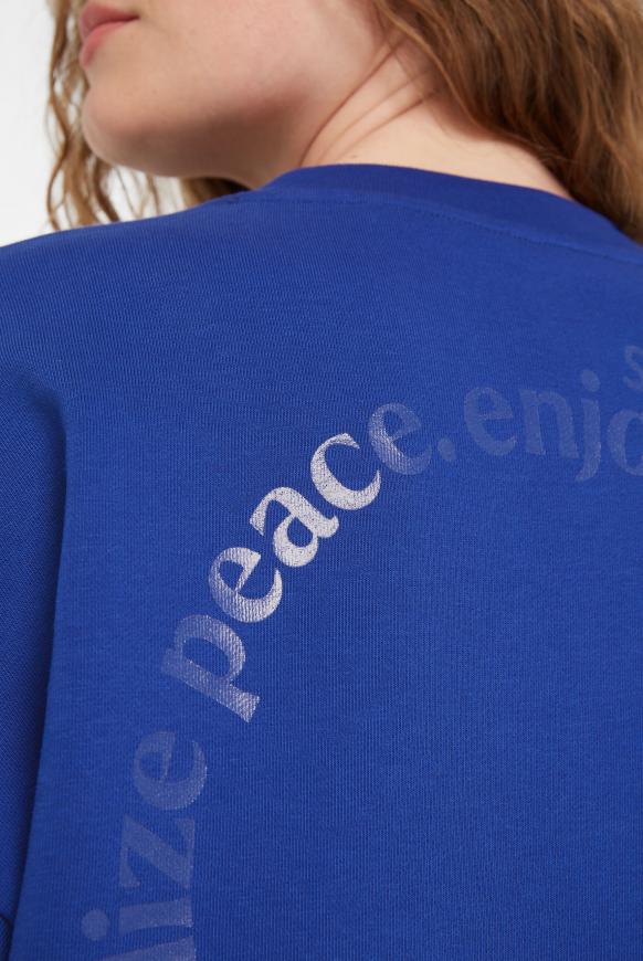 Sweatshirt mit Rücken-Artwork intense blue
