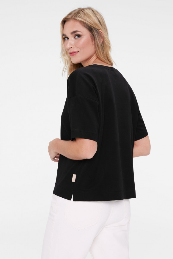 Oversized Boxy-T-Shirt mit Print black