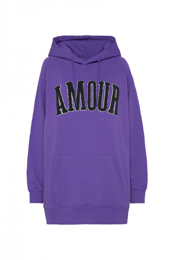 Oversized Hoodie mit Frottee-Artwork purple