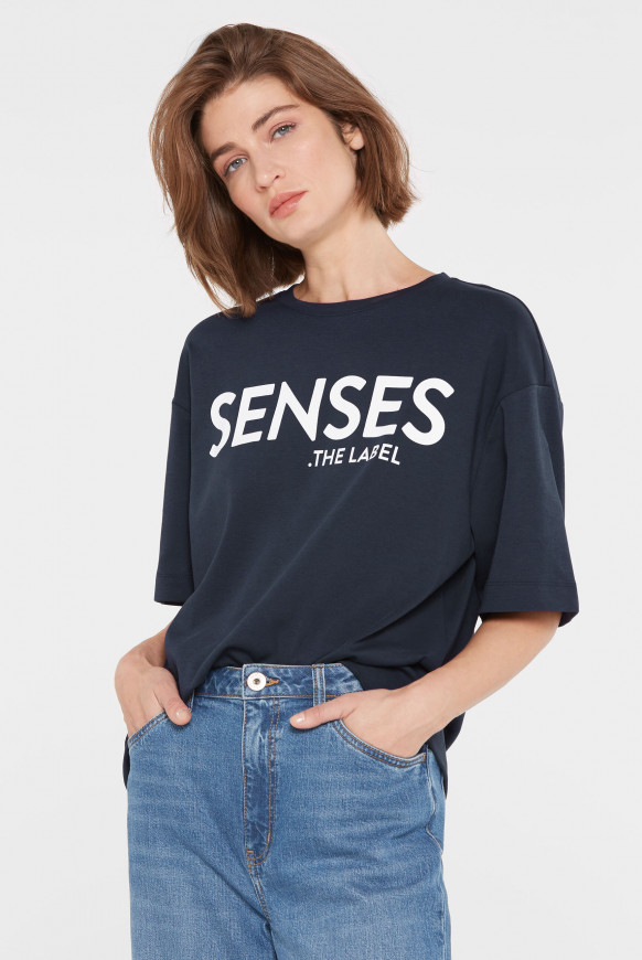 Oversized T-Shirt mit Logo-Design blue navy