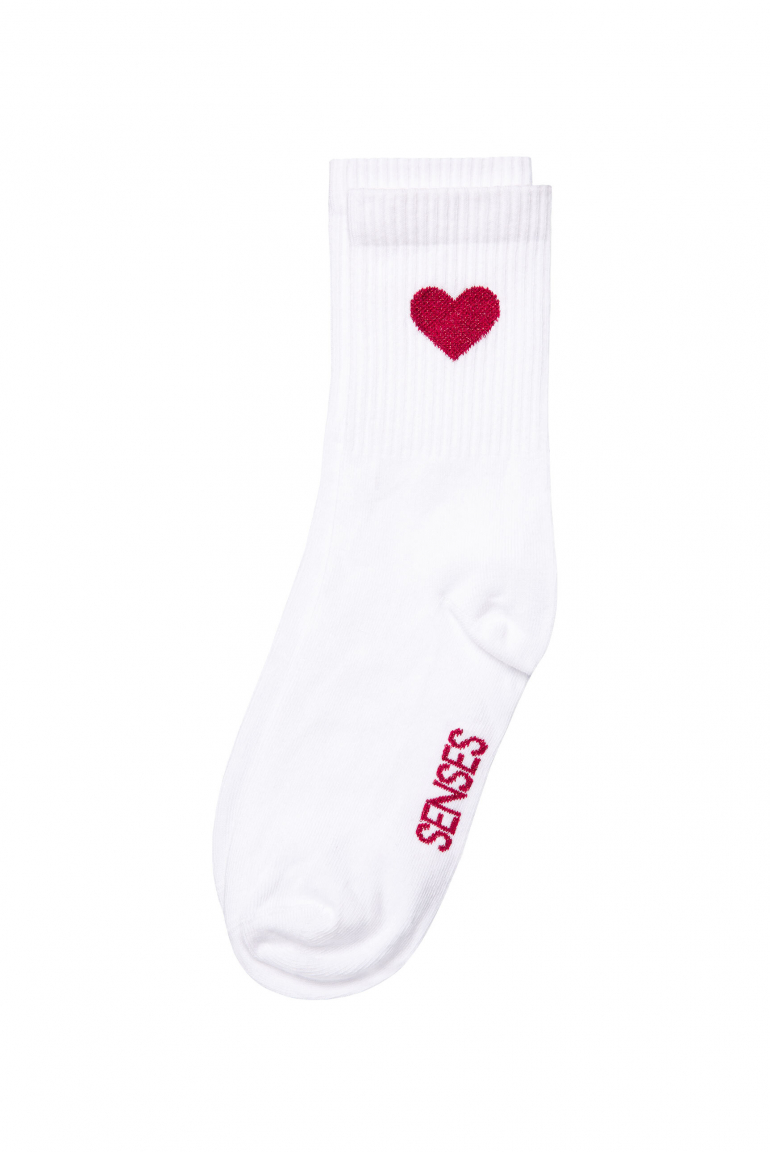 Zoom: Damensocken mit Glitzer-Herz