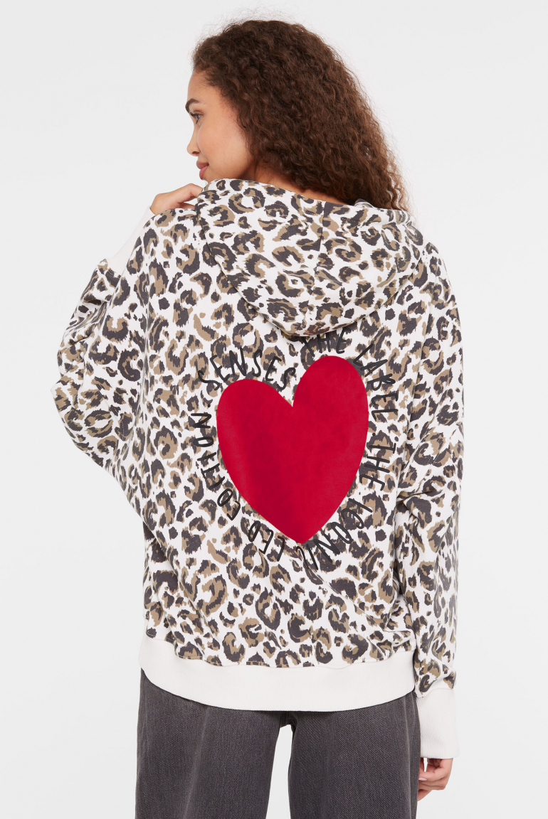 Zoom: Oversized Hoodie mit Leo-Design und Backprint