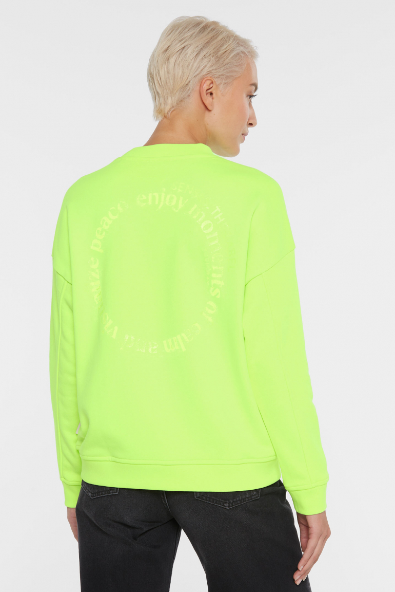 Sweatshirt mit Rücken-Artwork new lime