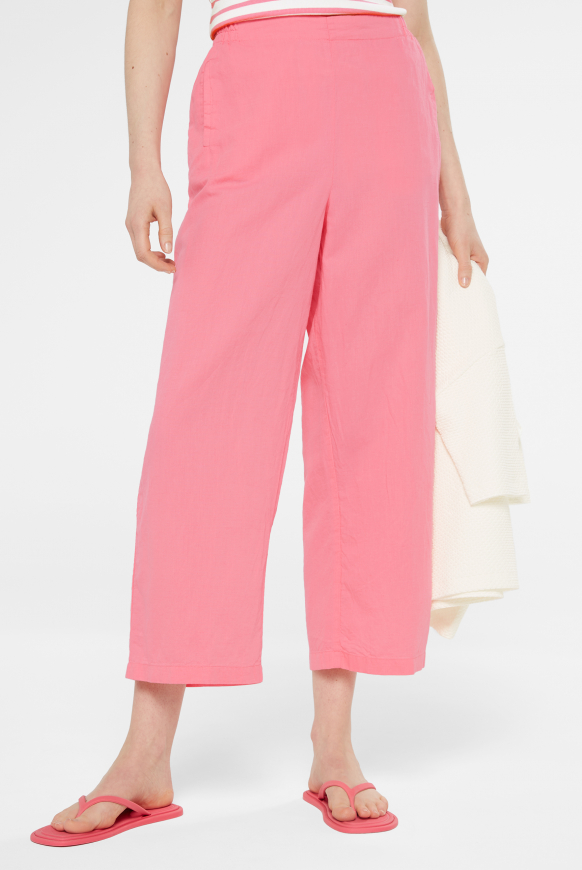 Culotte aus Leinen-Mix