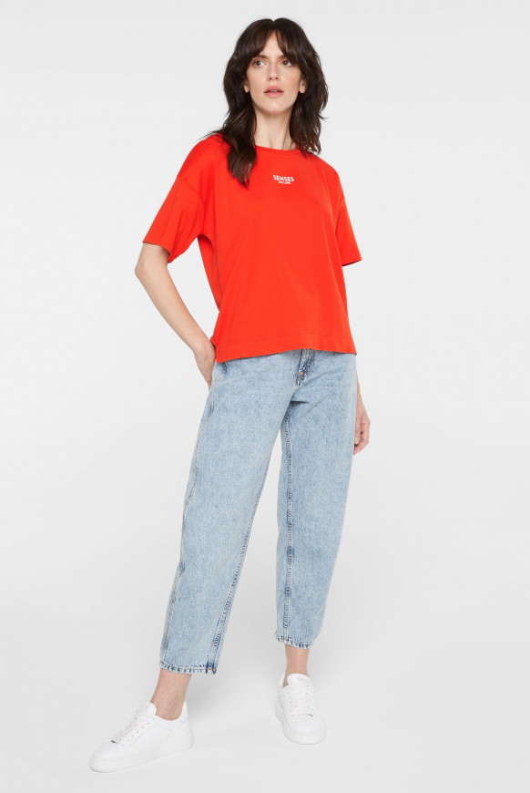 Oversized Boxy-T-Shirt mit Print