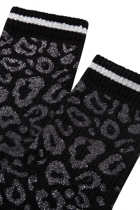 Socken mit Glitzer-Leopardenmuster