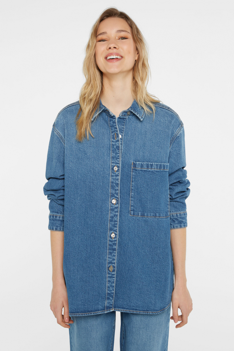 Zoom: Blusenjacke aus Denim