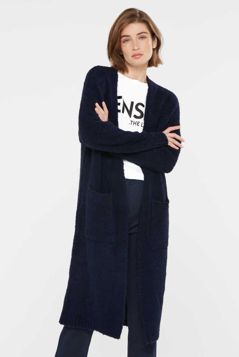 Zoom: Long Cardigan aus Bouclé-Strick