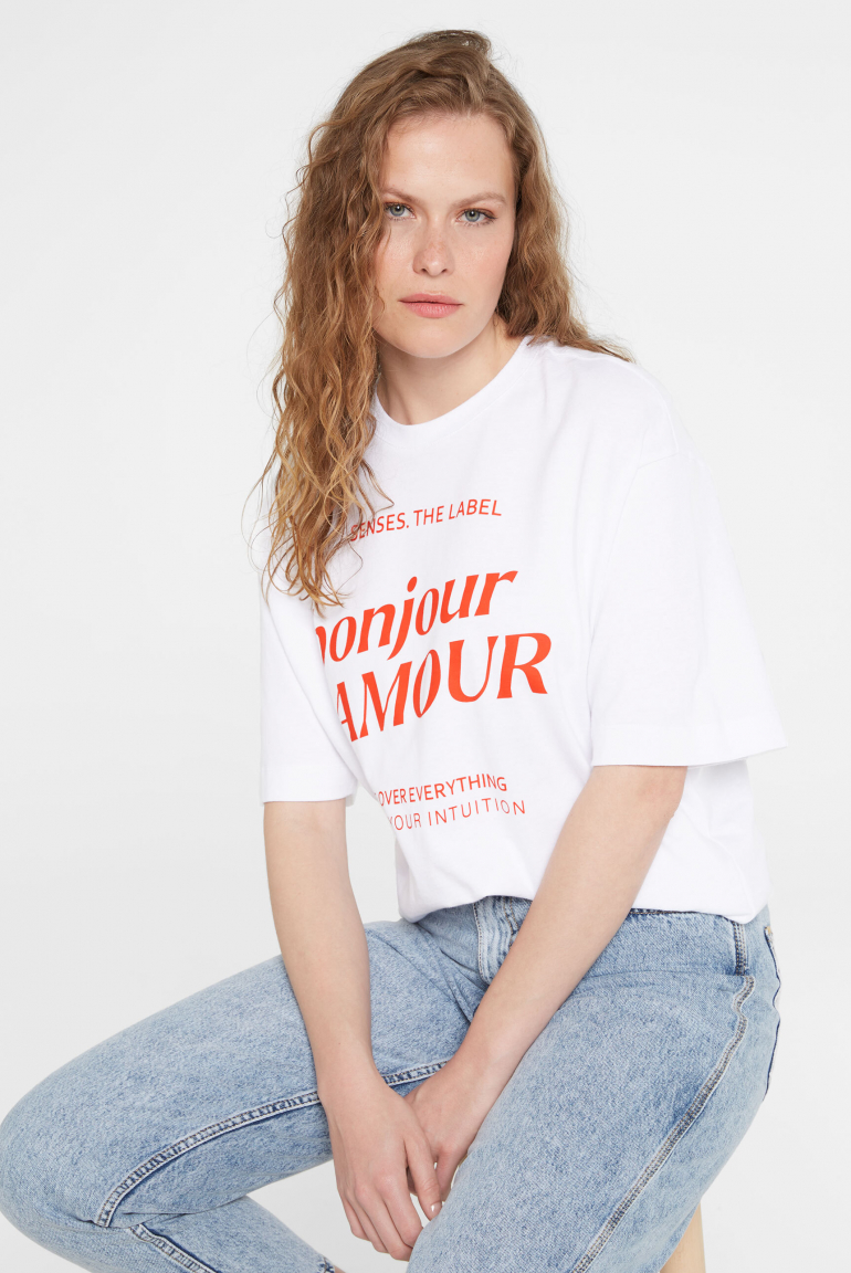 Zoom: T-Shirt mit Wording Print