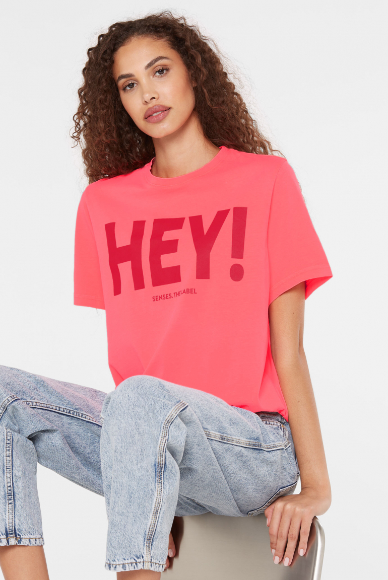 Zoom: T-Shirt TU:LIP mit Wording Print