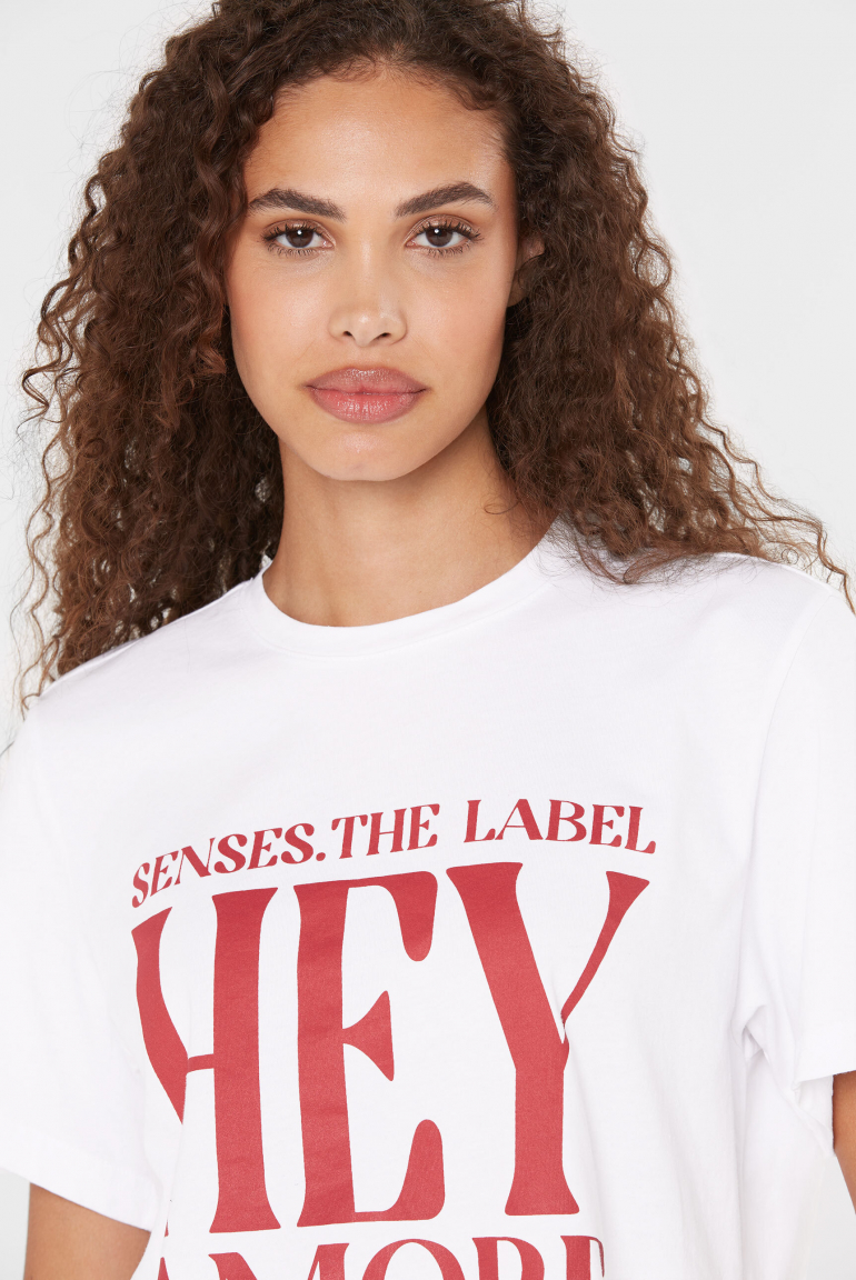 Zoom: T-Shirt TU:LIP mit Wording Print