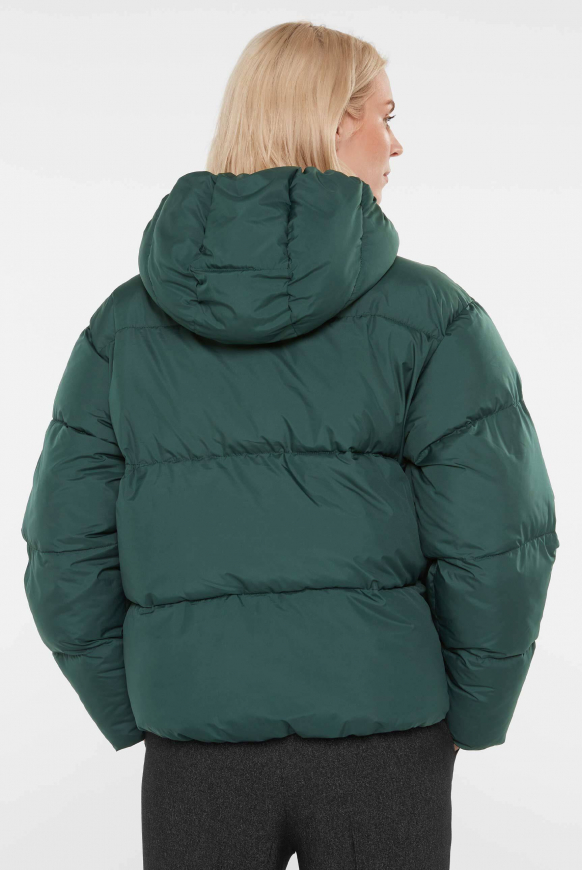 Cropped Puffer Jacket mit Kapuze