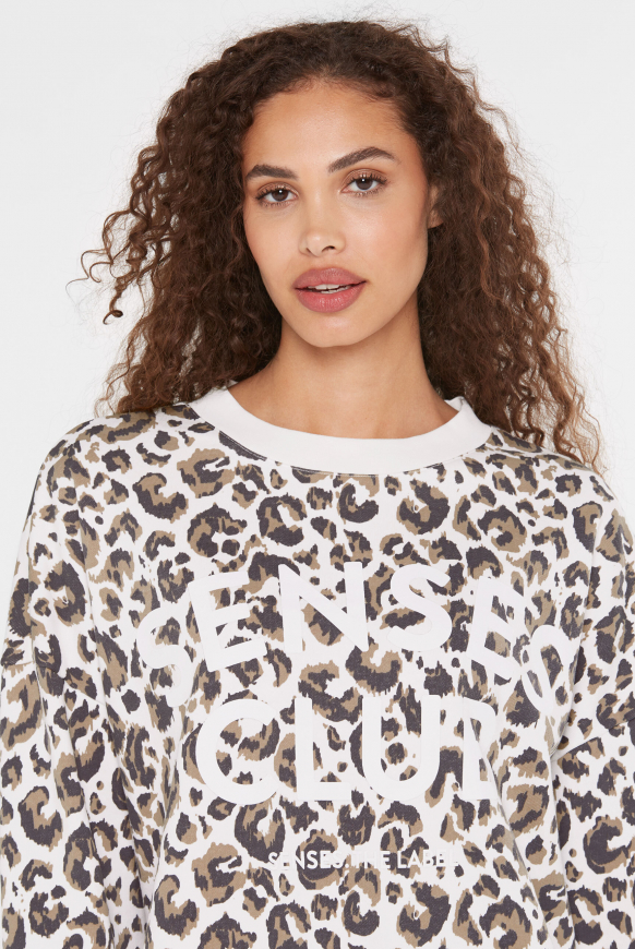 Sweatshirt mit Leo All Over Print