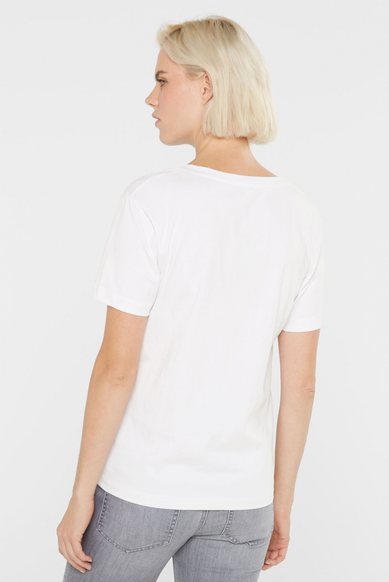 Zoom: Basic T-Shirt mit V-Ausschnitt