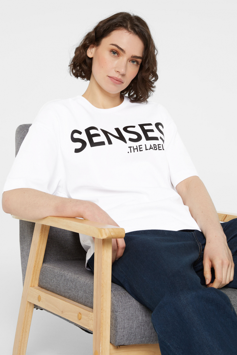 Zoom: Oversized T-Shirt mit Logo-Design