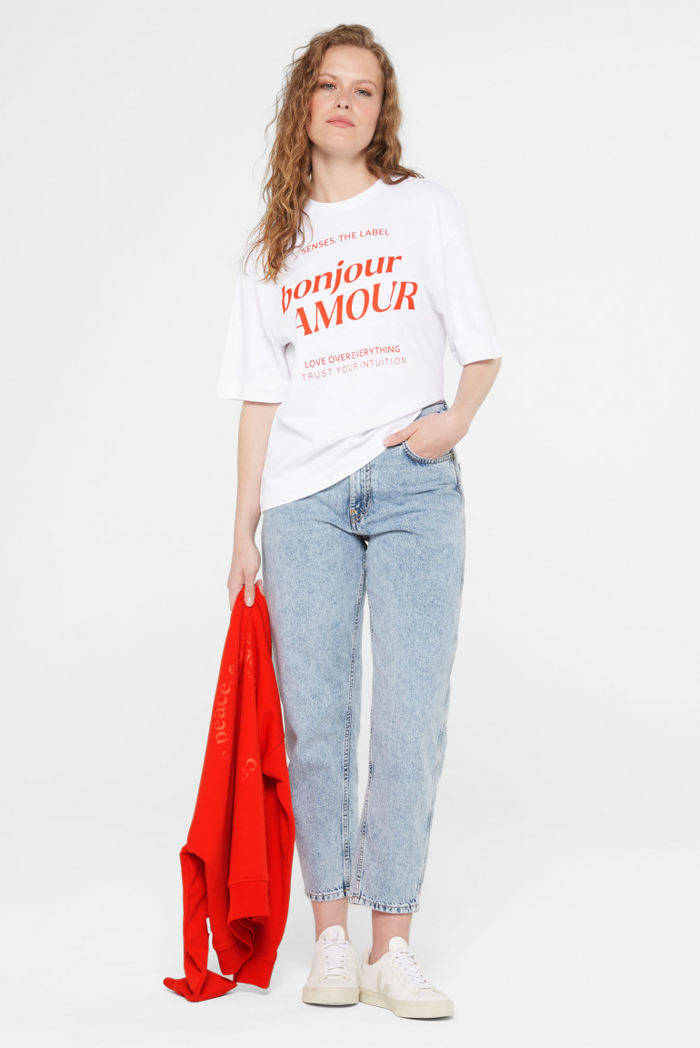 Zoom: T-Shirt mit Wording Print