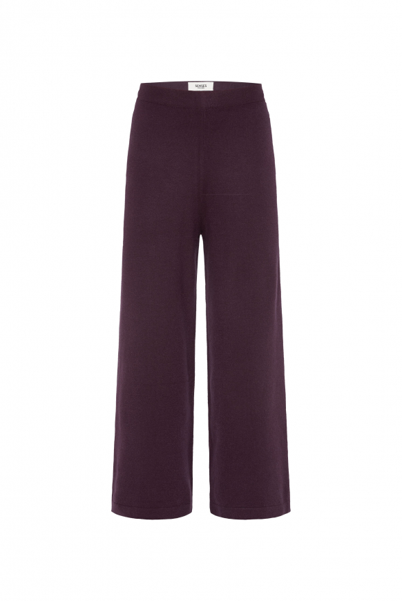 Culotte aus Feinstrick deep plum