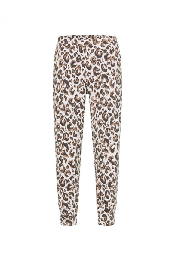 Sweatpants mit Leo All Over Print