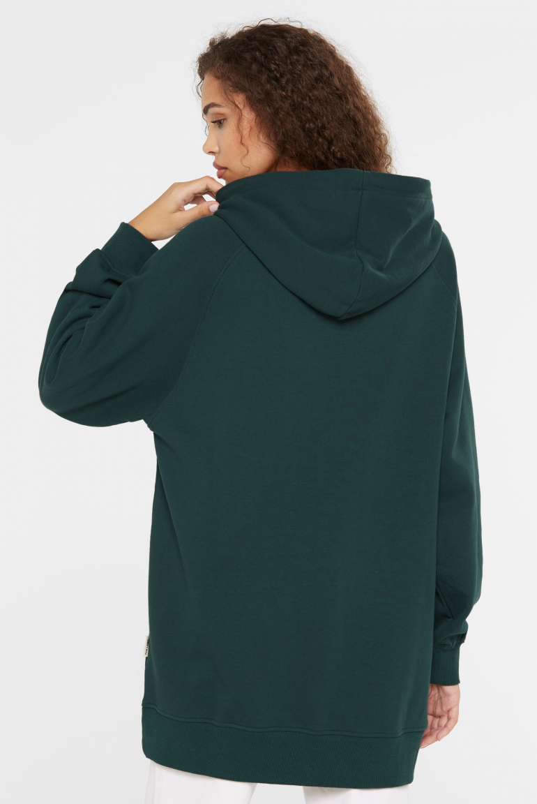 Zoom: Oversized Hoodie mit Frottee-Artwork