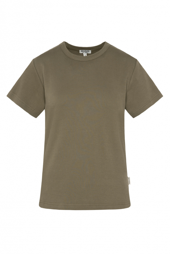 Basic T-Shirt aus Interlock-Jersey