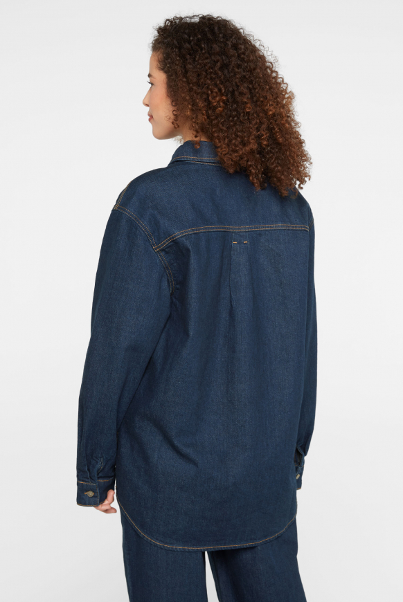 Blusenjacke im Raw Denim Look