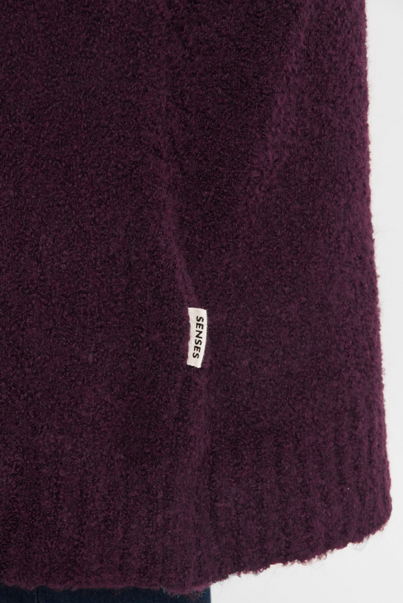 Long Cardigan aus Bouclé-Strick