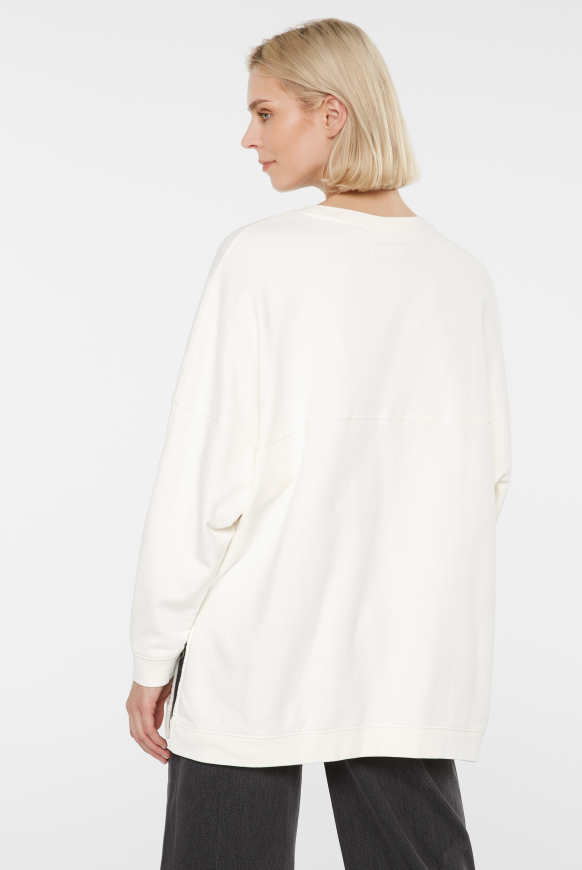 Sweatshirt Oversize mit Flockprint