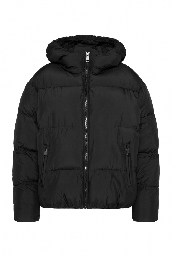 Cropped Puffer Jacket mit Kapuze